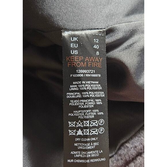 Women's Coat Jacket US 8 TopShop New Gray Brushed Dropped Shoulder Notch Collar - Picture 10 of 10